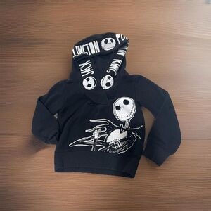 Disney Black Hoodie with Skeleton Graphic